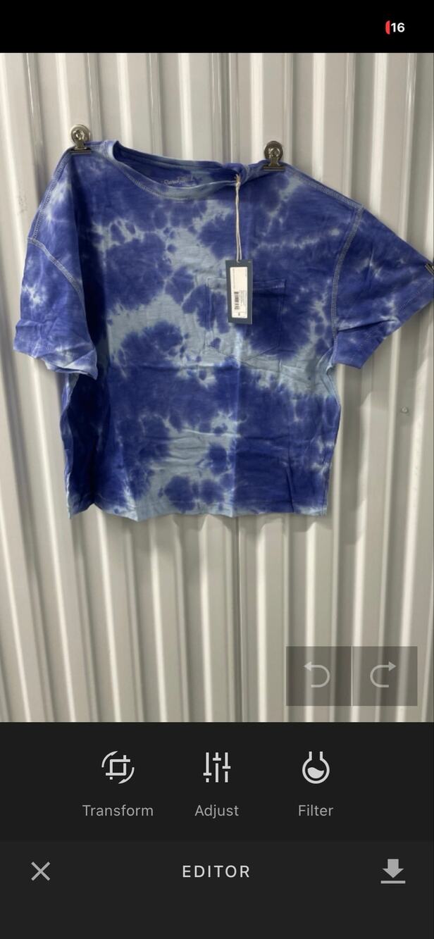Universal Threads Goods Co. Tie Dye Crop T-shirt Women’s Target 2018 Size Medium
